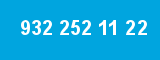 932 252 11 22 932 252 11 22